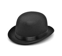 Cappello Bowler Nero Classico Per Uomini E Donne Costume Elegante Matrimonio