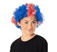 Bristol Novelty- Bristol Union Jack Curly Wig Sport Accessori per Travestimento, Multicolore, BW973