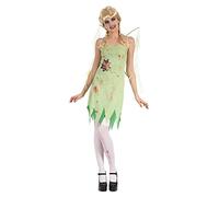 Bristol Novelty Af038 Set da Fata Sanguinante, da Donna, Ali Verdi, Taglia 42-46 Eu Halloween