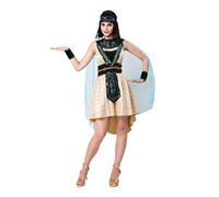 Bristol Novelty Af066 Costume da Regina Egiziana, da Donna, Multicolore, Taglia Unica Halloween