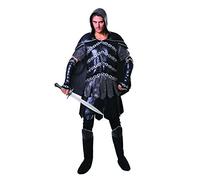 Bristol Novelty Af076 Costume da Guerriero Oscuro, Nero, Taglia Unica Halloween