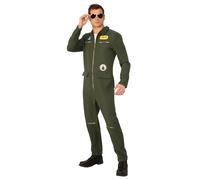 Bristol Novelty AF124STD Navy Hotshot Costume da uomo, verde