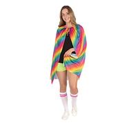 Bristol Novelty Af132 Mantella Arcobaleno per Adulti, da Donna Halloween