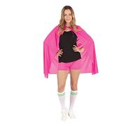 Bristol Novelty Af135 Mantella Rosa Fluo, Adulto, da Donna Halloween, Carnevale