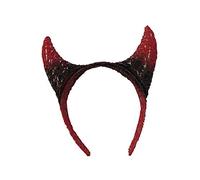 Adulti Devil Horns Nero Rosso Su Fascia Accessorio Costume di Halloween
