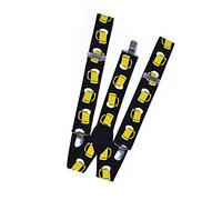 Bristol Novelty BA188 Oktoberfest Beer Mug Bretelle | da uomo | nero e giallo, taglia unica