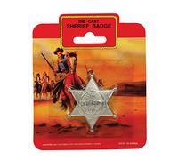 Bristol Novelty BA337 Silver Sheriff Badge Metallo, Uomo, Taglia Unica
