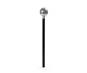 Bristol Novelty- Bastone a Sfera a Specchio, Colore Argento, Taglia Unica, BA120