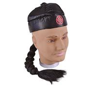 Bristol Novelty Bh171 Cappello da Cinese con Codino, da Uomo, Nero, Taglia Unica Halloween