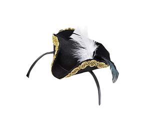 Bristol Novelty BH554 - Mini cappello da pirata su banda, da donna, taglia unica