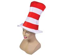 Dr.Seuss Top a Righe Gatto Nel Cappello Costume per Bambini Costumw Accessorio