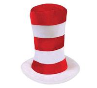 Dr.Seuss Top a Righe Gatto Nel Cappello Costume per Bambini Costumw Accessorio