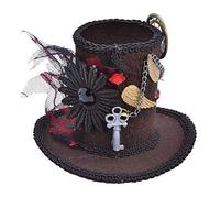 Bristol Novelty BH612 Steampunk - Cappello a cilindro alto, da donna, taglia unica
