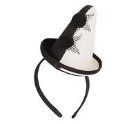 Bristol Novelty Bh654 Mini Cappello da Clown o Pierrot con Fascia, da Donna, Multicolore, Taglia Unica Halloween