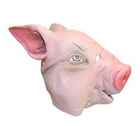 Maiale Maschera Costume Copricapo Completo Testa Latex Cosplay Horror Accessorio