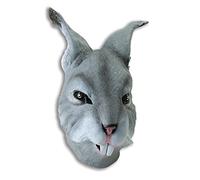 Maschera In Lattice Grigia Da Coniglio Bunny Per Adulti Accessori Costume