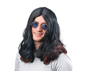 Bristol Novelty BW481 - Parrucca Ozzy Osbourne, taglia unica, colore: Nero/Rosso