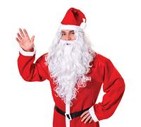 Bristol Novelty BW574B - Poliestere, Parrucca di Babbo Natale Poliestere, per adulti, accessorio bianco, taglia unica