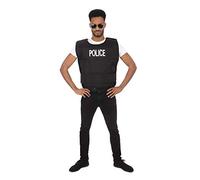 Bristol Novelty Ca0012 Gilet da Poliziotto, Unisex, Nero Halloween