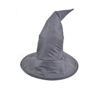 Adulti Standard Grigio Feltro Halloween Accessorio Vestito Magico Mago Cappello