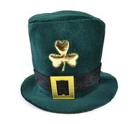 Adulti San Patrizio Paddy's Giorno Verde Trifoglio Velluto Irish Accessorio Hat