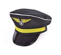 Adulto Uomo Donna Capitano Aviazione Pilota Accessorio Costume Uniforme Cappello