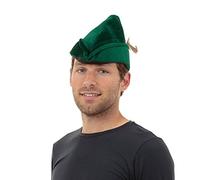 Adulti Uomo da Donna Verde Piuma Robin Hood Accessorio Cappello