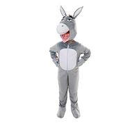 Bristol Novelty CC008 - Costume da asino con testa grande, bianco, taglia L Halloween