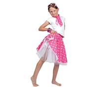 Bristol Novelty, CC760 C, costume da carnevale, gonna in stile Rock 'N' Roll, rosa, taglia unica