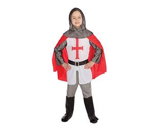 Bristol Novelty CC788, Costume da crociato per ragazzo, Small (110-122cm) Età: 3-4 anni. Halloween