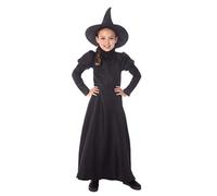Bristol Novelty CF225S - Costume da Strega Malvagia da bambina, taglia S, nero,