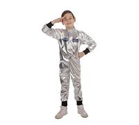 Bristol Novelty Costume da astronauta per bambini, argento, 6-8 anni Halloween, Carnevale