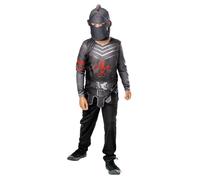 Bristol Novelty Costume da cavaliere nero per bambino, taglia 7-8 anni Halloween, Carnevale