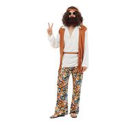 Bristol Novelty - Costume da Hippie - Uomo (BN1360)