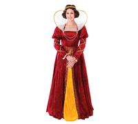 Bristol Novelty - Costume da Regina Elisabetta I - Donna UK 10 - 14 Gold