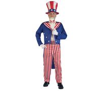 Bristol Novelty - Costume da Zio Sam (Uncle Sam) - Uomo (BN2115)