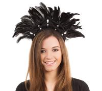 Bristol Novelty - Decorazione per capelli con piume (BN1180)