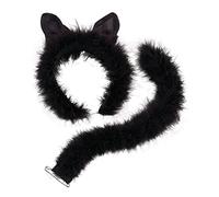 Bristol Novelty Ds050 Set da Gatto con Finiture Marabù, da Donna, Taglia Unica Halloween