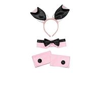 Bristol Novelty DS089 - Set da coniglietta rosa e nero, taglia unica