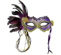 Girls Fancy Dress Venetian Party Carnival Decorative Side Feather Face Eye Mask
