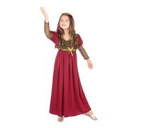 Principessa Medievale Ragazze Storico Tudor Costume Libro Giorno Età 3-13