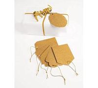Bristol Novelty- Gift Tags Pacchi assortimento per Feste, Gold, SK99469