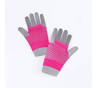 Bristol Novelty Guanti a Rete Corti Rosa Neon, Colore, Taglia Unica, BA571