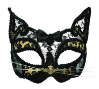 Bristol Novelty Leopard Transparent Eye Mask on Headband, PET, Polyester, Acryli