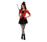 Per Adulto Direttore di Pista Femminile Clown Circo Halloween Nuovo Costume