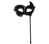 Bristol Novelty - Maschera con merletto e bastoncino - Adulti/Unisex (BN174)