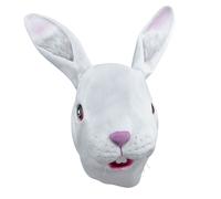 Bristol Novelty - Maschera da coniglio bianco - Unisex (BN1951)