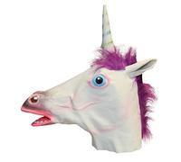 Bristol Novelty Maschera da unicorno in latex per Bambini, taglia unica, BM549