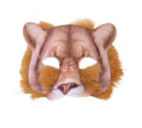 Bristol Novelty - Maschera leone in pelliccia sintetica - Unisex (BN680)