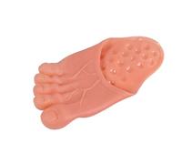 Bristol Novelty MD213 - Set di 1 pantofole jumbo con piedini | 1 paio | carne, taglia unica, adulto, unisex, beige/rosa